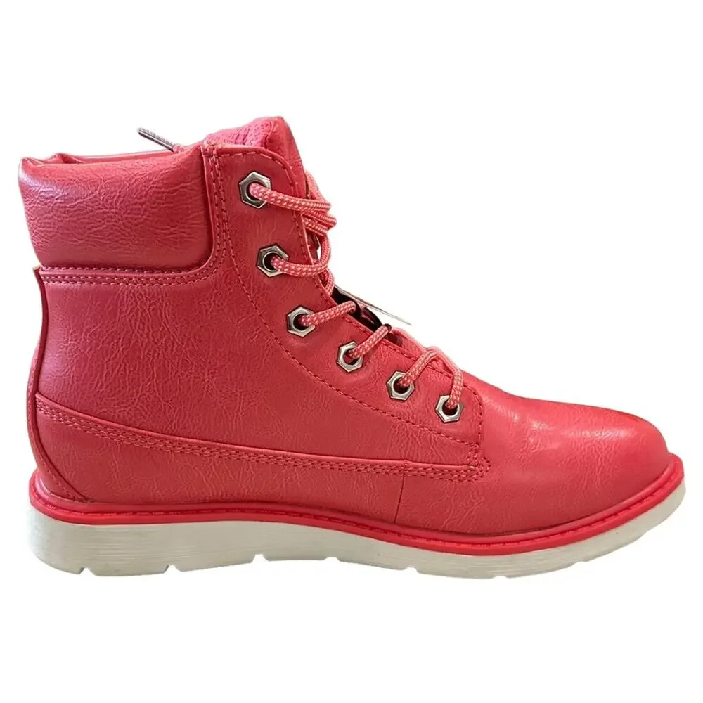 Lugz pink Laceup‎ high top boot. I” heel size 7 new without box - Picture 10 of 14